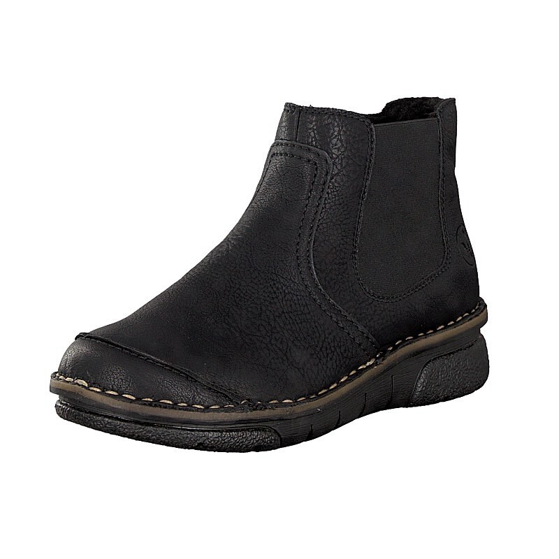 Botas Chelsea Rieker 73380-00 Para Mulher - Pretas